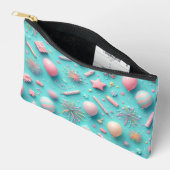Pochette À Accessoires Soirée en bleu (Ouvrir)