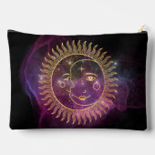 Pochette À Accessoires Soleil céleste pourpre et lune (Verso)