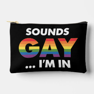 Pochette À Accessoires Sounds Gay Je suis Rainbow LGBTQ Pride