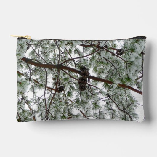 Pochette À Accessoires Sous le pin à neige (Recto)