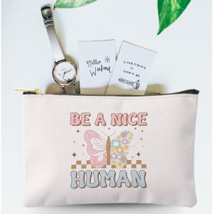 Pochette À Accessoires Soyez Un Beau Dit Humain Motivationnel Good Vibes