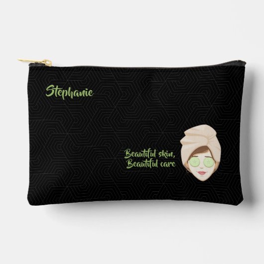 Pochette À Accessoires Spa facial Jour noir (Recto)