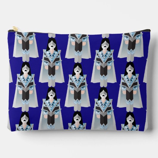 Pochette À Accessoires Space Ace – Patterned Zipper Accessory Pouch (Recto)