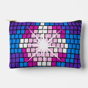Pochette À Accessoires Sphère disco miroir géométrique Art Pop Rétro