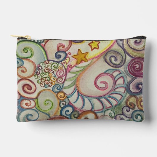 Pochette À Accessoires spiral drawing  (Recto)