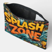 Pochette À Accessoires "Splash Zone" Art graphique dynamique et ludique (Ouvrir)