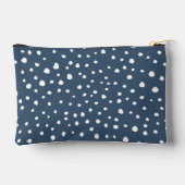 Pochette À Accessoires Spots Dalmatiens Bleus Marine, Points Dalmatiens, (Verso)