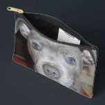 Pochette À Accessoires Staffordshire Bull Terrier Puppy Face,<br><div class="desc">Photo : Blue Breed Staffordshire Bull Terrier Puppy</div>