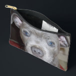 Pochette À Accessoires Staffordshire Bull Terrier Puppy Face,<br><div class="desc">Photo : Blue Breed Staffordshire Bull Terrier Puppy</div>