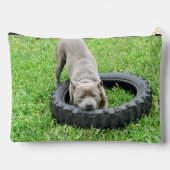 Pochette À Accessoires Staffordshire Joueur Bull Terrier, (Verso)