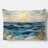 Pochette À Accessoires Stained Glass Ocean Sunset Accessory Pouch (Verso)