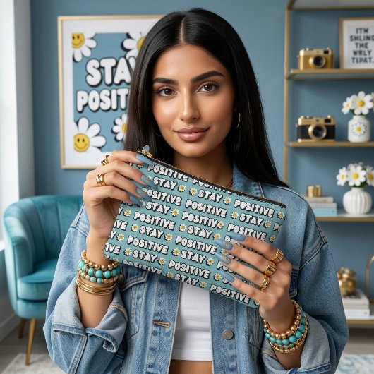 Pochette À Accessoires Stay Positive