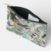Pochette À Accessoires Stone Marbling with Turquoise Veins Small (Ouvrir)