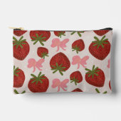 Pochette À Accessoires Strawberries and Bows Pouch (Recto)