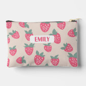 Pochette À Accessoires Strawberry Pencil Case with Name (Verso)