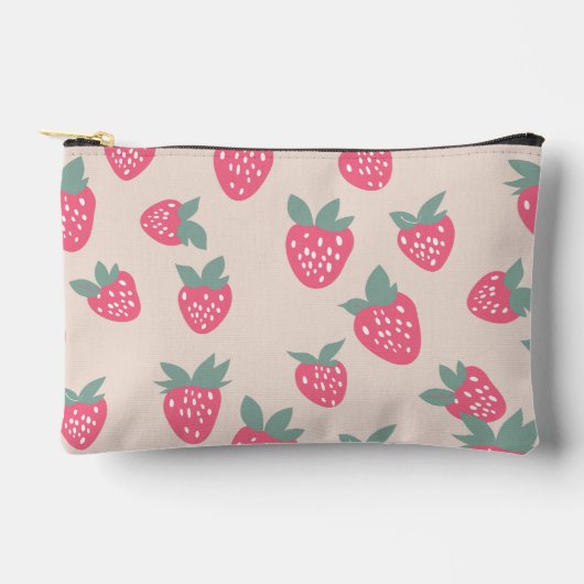 Pochette À Accessoires Strawberry Pencil Case with Name (Recto)
