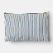 Pochette À Accessoires Stripes Modern Indigo Minimalist Elegance (Verso)