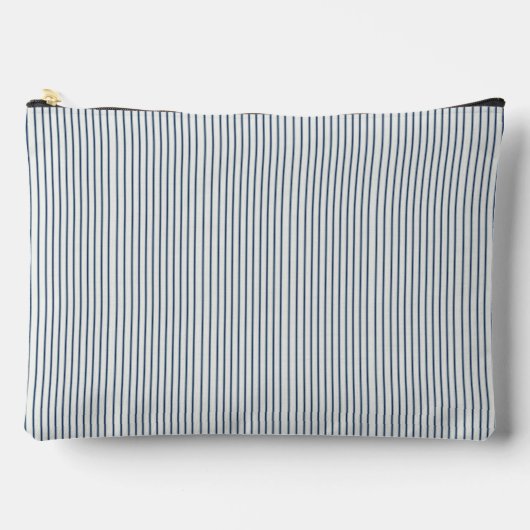 Pochette À Accessoires Stripes Modern Indigo Minimalist Elegance (Recto)