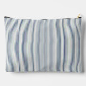 Pochette À Accessoires Stripes Modern Indigo Minimalist Elegance (Verso)