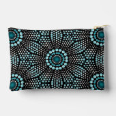 Pochette À Accessoires Style Chic tendance moderne Girly Turquoise Dot Ar (Verso)