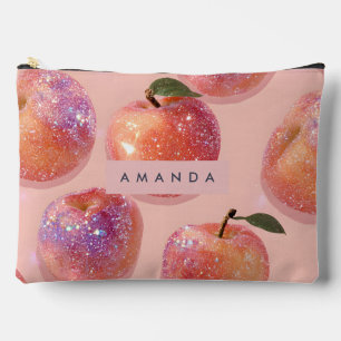 Pochette À Accessoires Style pêche pailleté pastel personnalisé