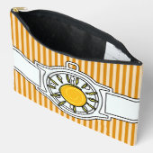 Pochette À Accessoires Sun Dial Wristwatch Yellow Stripes (Ouvrir)