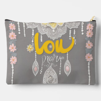 Pochette À Accessoires Sunny Grey Lace IA art