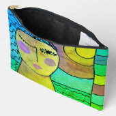 Pochette À Accessoires Sunset Art Abstrait original (Ouvrir)