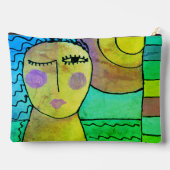 Pochette À Accessoires Sunset Art Abstrait original (Verso)