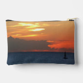 Pochette À Accessoires Sunset Clouds and Sailboat Seascape (Verso)