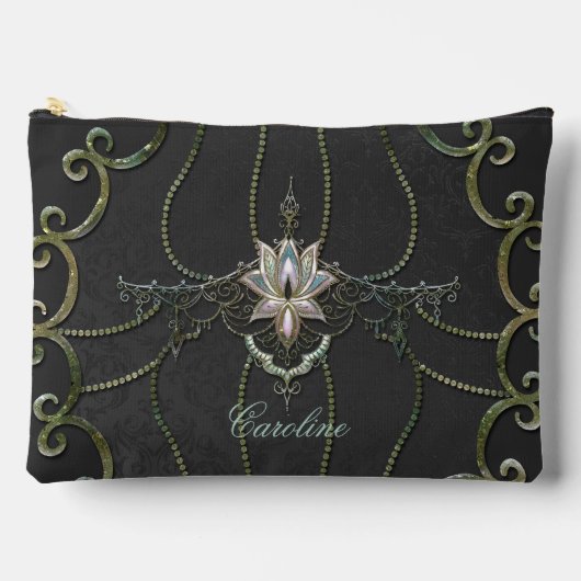 Pochette À Accessoires Superbe fleur de lotus élégante. (Recto)