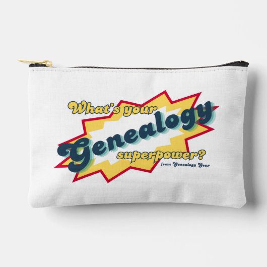Pochette À Accessoires Superpuissance de la généalogie (Recto)