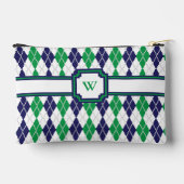 Pochette À Accessoires Sur le vert Argyle (Verso)