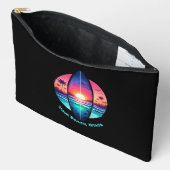 Pochette À Accessoires Surf au coucher du soleil (Ouvrir)
