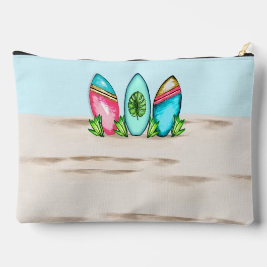 Pochette À Accessoires Surf Rétro, Rose, (Verso)