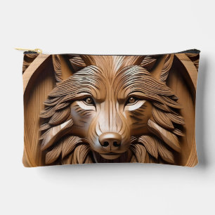 Pochette À Accessoires Sylvan Sentinel : L'empreinte majestueuse du loup 
