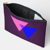 Pochette À Accessoires Symbole de la bisexualité (Ouvrir)