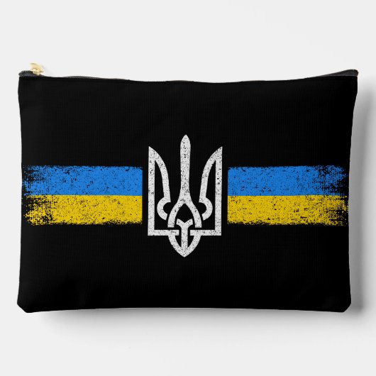 Pochette À Accessoires SYMBOLE DU Drapeau Ukraine (Recto)