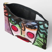Pochette À Accessoires Tableau Abstrait original d'une femme (Ouvrir)