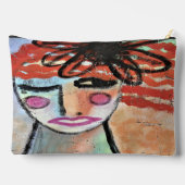 Pochette À Accessoires Tableau Abstrait original sur (Verso)