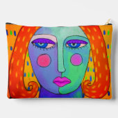 Pochette À Accessoires Tableau numérique Abstrait original (Verso)