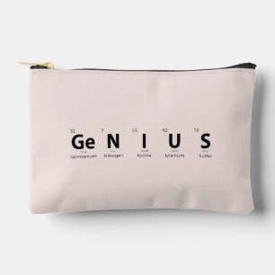 Pochette À Accessoires Tableau périodique 'Génie' - Beige rose doux