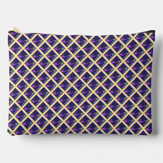 Pochette À Accessoires Talons Hauts Design Diagonal Cosmétique  (Recto)