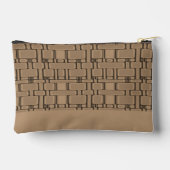Pochette À Accessoires Tan neutre Motif rectangulaire (Verso)