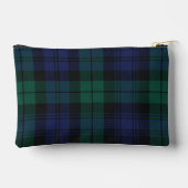 Pochette À Accessoires Tartan Plaid Rustique Vert Classique (Verso)