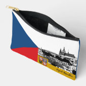 Pochette À Accessoires Tchèque sac, Prague & Tchèque Drapeau mode (Ouvrir)