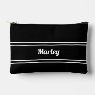Pochette À Accessoires Tee de golf Golfeur Noir & Blanc Accessoire Modern