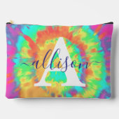 Pochette À Accessoires Teinture à carreaux personnalisée (Recto)