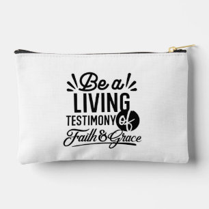 Pochette À Accessoires Témoignage Vivant Citation Biblique Motivation Chr