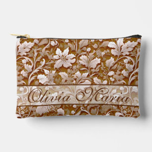 Pochette À Accessoires Terracotta Burnt Orange Boho botanique moderne